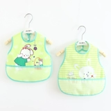 Детский летний тонкий слюнявчик, водонепроницаемый нагрудник для детского сада, с карманом