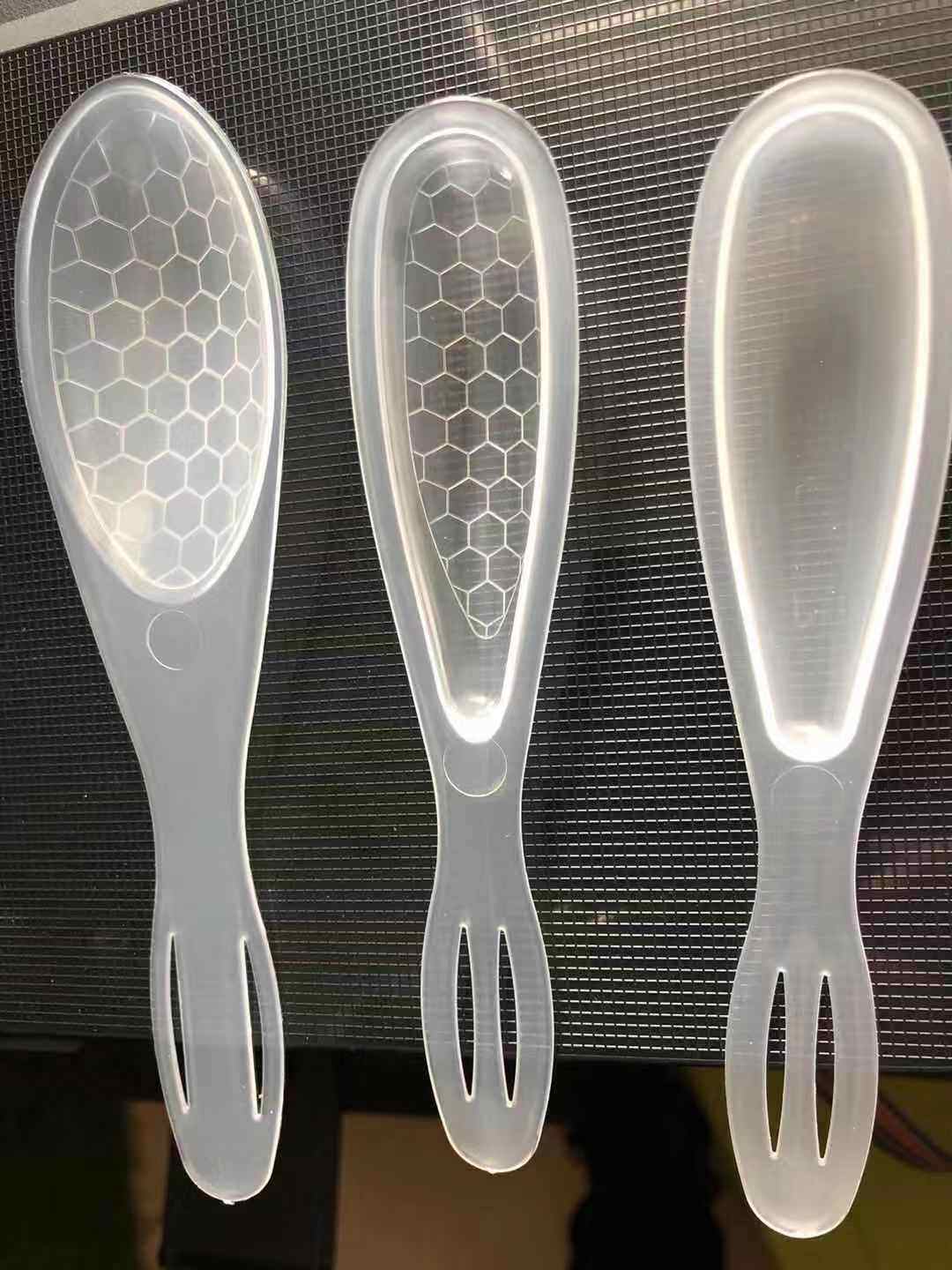 Wholesale custom transparent disposable spoon ice cream spoon 7g honey spoon plastic spoon honey spoon