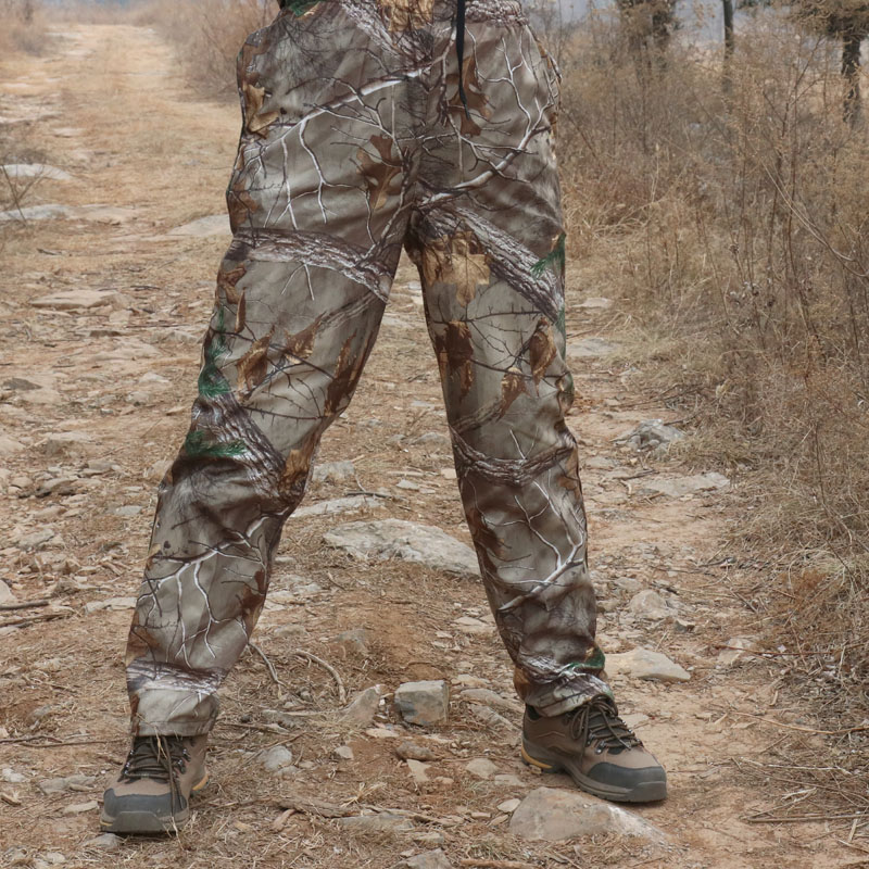 Spring Fall Outdoor Fishing Fishing Hunting Bird Photography Loose and casual bionic camouflated long pants male