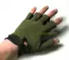 Outdoor army fan eagle riding half-finger gloves CS airborne army green sand black secret service tactical half-finger gloves