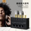 Audio One-To-Two 1-in 4-Out Multi-Channel Headphone Amplifier Mixer Monitoring Amplifier Recording Studio Amp 6.5