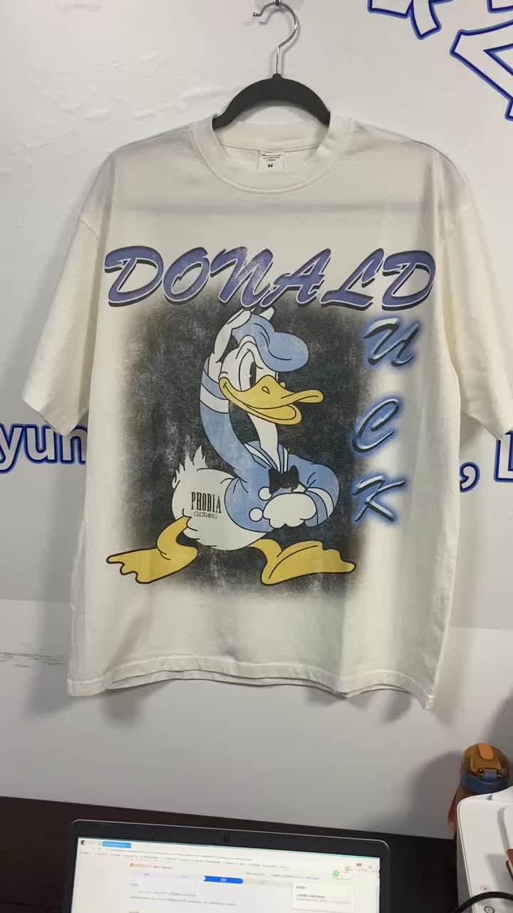 Wholesale High Quality Plus Size Vintage Distressed Oversize Enzyme