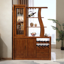 Solid wood wine cabinet Partition cabinet Foyer cabinet Economic partition Modern Chinese screen Entrance cabinet Hall cabinet Double-sided
