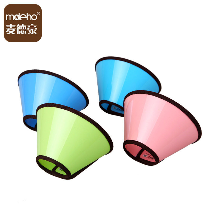 Metro anti-licking anti-bite Elizabeth ring cat dog headgear Elizabeth white collar small dog collar