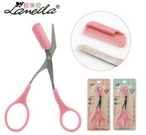 Korean Style Brow Scissors Stainless Steel Repair Brow Cut With Eyebrow Comb Makeup Tool Knife Repair Brow Brow