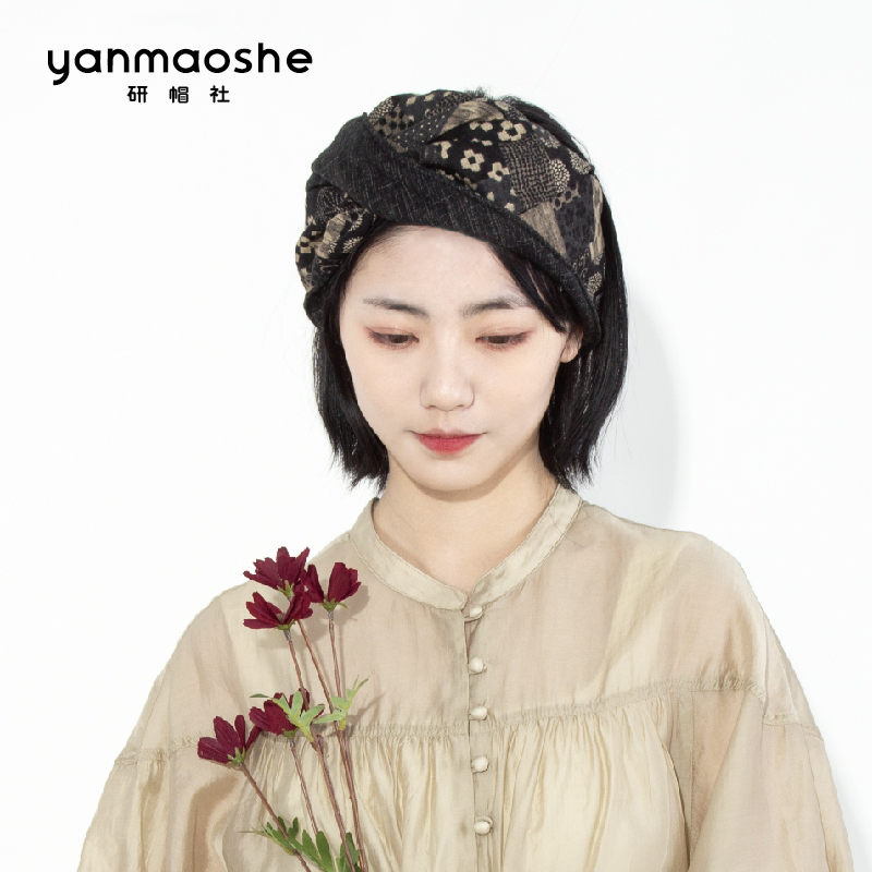 Yanhaoshe High-End Elegant Wide-Brimmed Headband for Women, Hair Accessory to Cover Gray Hair, Japanese Style