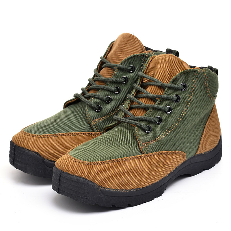 Boots militaires pour homme en toile - Ref 1400684 Image 9