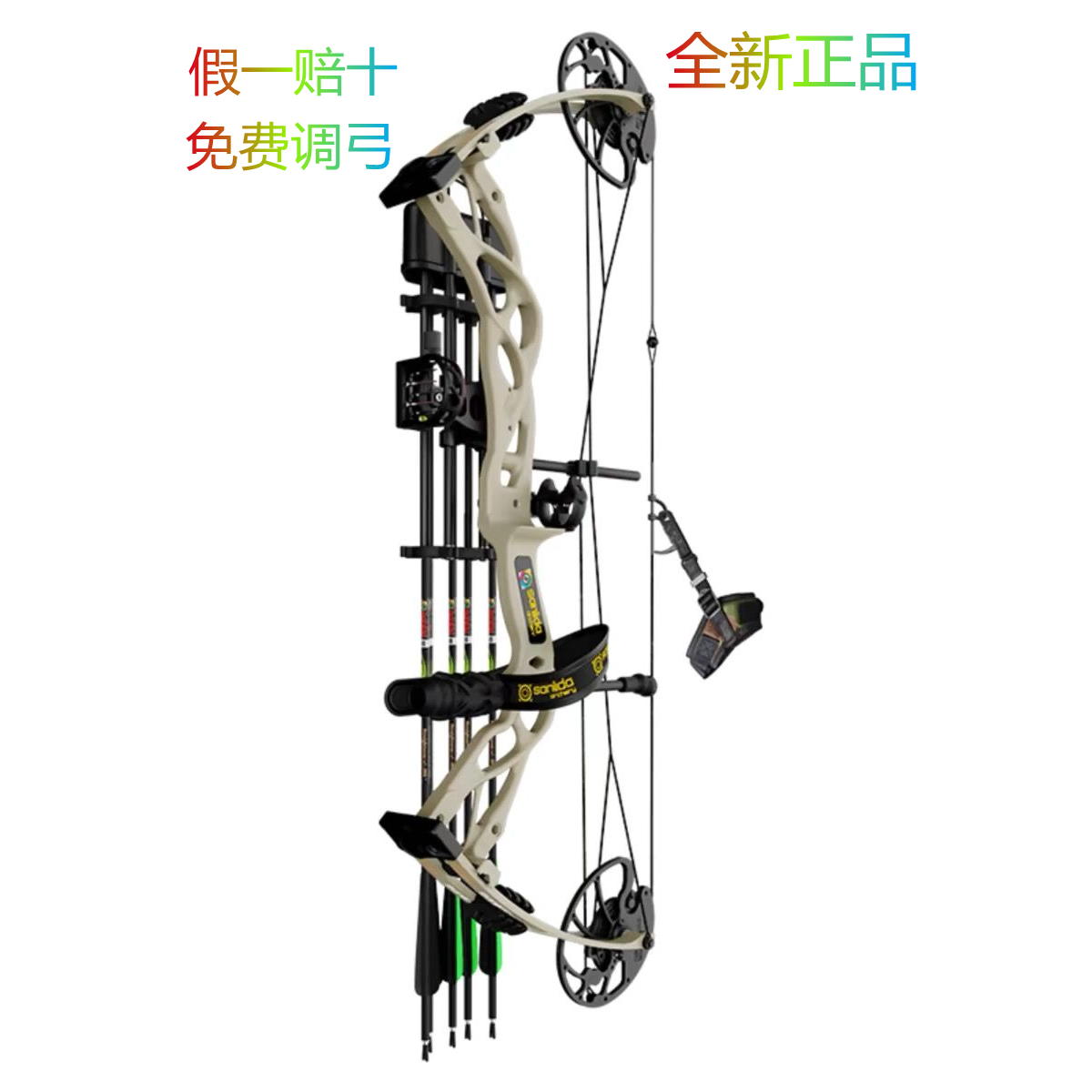 Sanlida ドラゴンクロー x9 中級狩猟用複合弓と矢セット プーリーボウ アーチェリー プロ仕様 競技用 屋外用