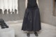 SIMPLEBLACK dark style fluffy pleated cotton skirt mid-length thin skirt