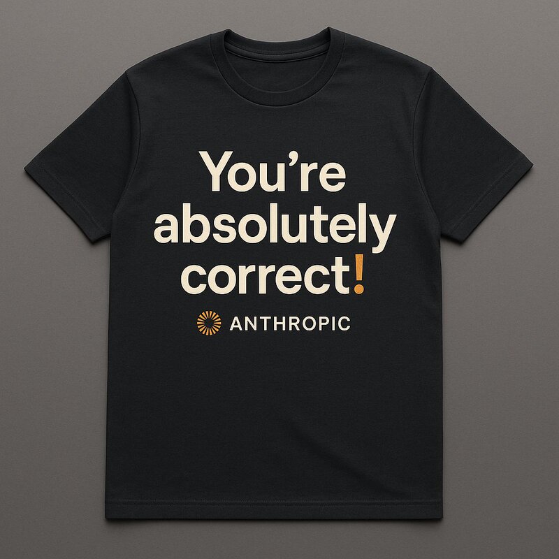 Anthropic Geek, You'Re Right, Claude Short-Sleeve T-Shirt, Coder, Big Model, Funny, Creative, Unisex, Pure Cotton Anthropic Geek, You'Re Right, Claude Short-Sleeve T-Shirt, Coder, Big Model, Funny, Creative, Unisex, Pure Cotton
