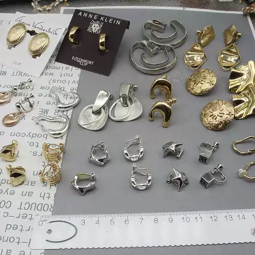 Японские металлические клипсы, серьги, европейский стиль, простой и элегантный дизайн, без проколов ушей