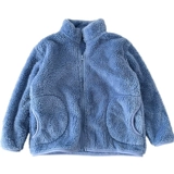 Бархатная двусторонная куртка для мальчиков с молнией, детский цветной удерживающий тепло свитер, семейный стиль, подходит для подростков