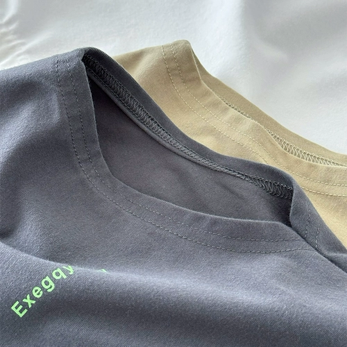 Хлопковая майка для мальчиков с круглым воротником для отдыха, летняя тонкая футболка без рукавов, подходит для подростков