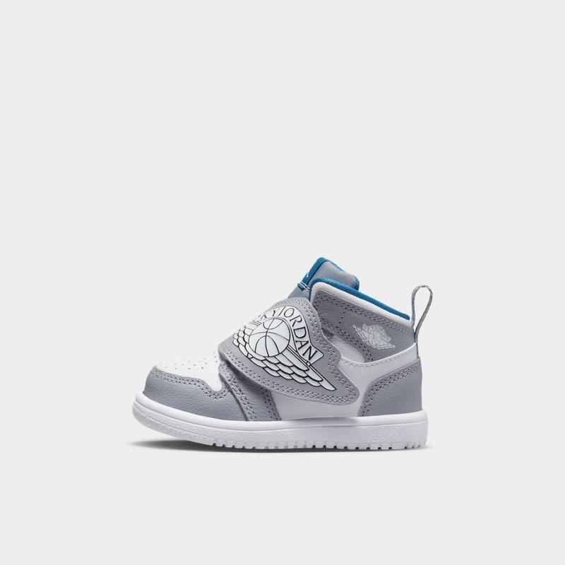 Nike Children's Shoes Air Jordan 1 Mid-Top Velcro Sports Casual Shoes Bq7196-014