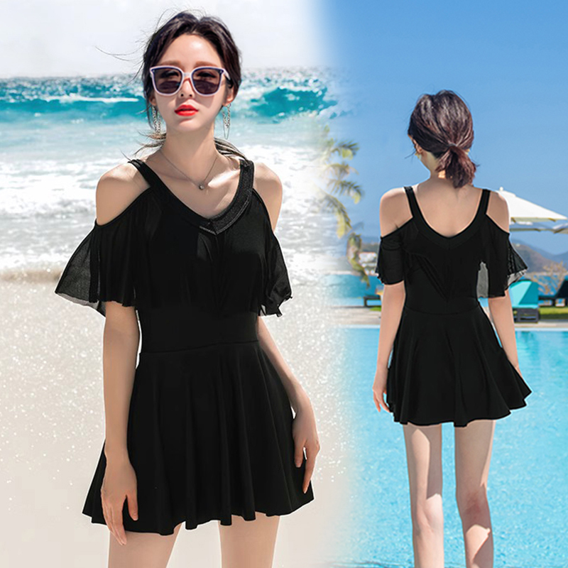 Swimsuit for Women, Girls, and Students, Skirt-Style, Two-Piece, Tummy-Covering, Slimming, Plus Size, Loose, Fashionable, Conservative, ins Style Swimwear Swimsuit for Women, Girls, and Students, Skirt-Style, Two-Piece, Tummy-Covering, Slimming, Plus Size, Loose, Fashionable, Conservative, ins Style Swimwear