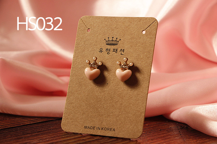 Kraft tông đồ trang sức thẻ tùy chỉnh bông tai bông tai bao bì thẻ tiara kẹp tóc DIY phụ kiện tóc phụ kiện tại chỗ - Giấy văn phòng giấy in bill văn phòng phẩm	
