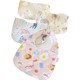 Spring and summer newborn bibs pure cotton waterproof baby saliva towel baby bibs double snap button adjustable ຕ້ານອາຈຽນ