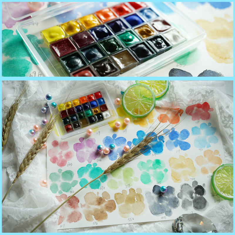 (sundry pile) song 12 24 49 color watercolor Windsor Newton college grade 0 5ml split