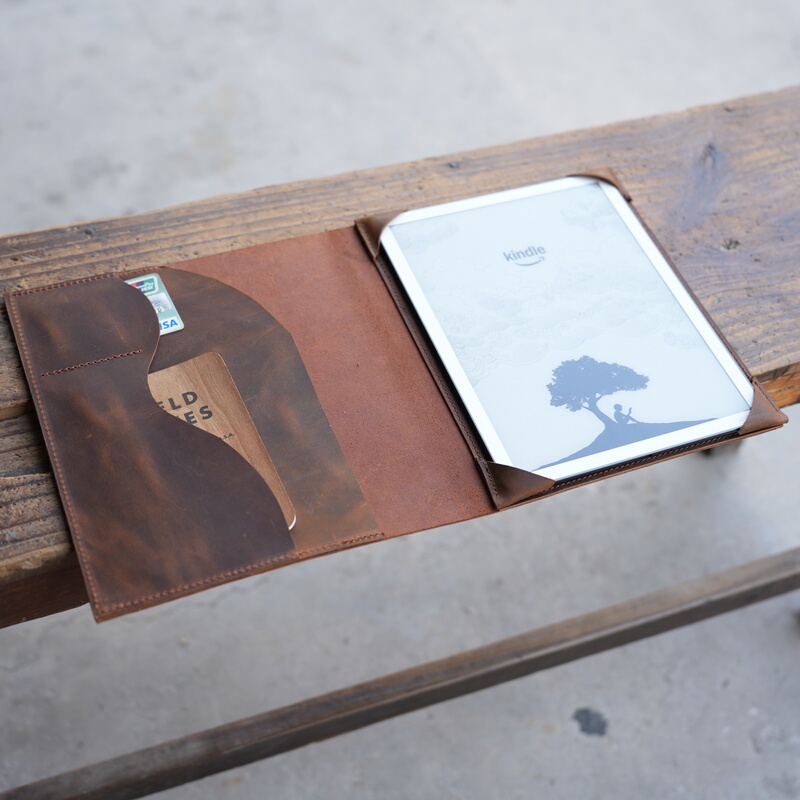 Suitable for Kindle Scribe Colorsoft E-Book Protective Cover Leather Case Genuine Leather Cowhide Crazy Horse Leather