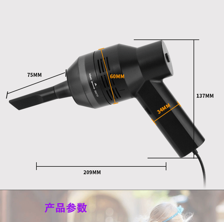 usb nâng cấp không dây sạc một máy hút bụi bụi bàn phím máy tính để bàn máy tính ở nhà sạch nhỏ để làm sạch mạnh - USB Aaccessories quạt mini để bàn