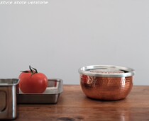 Japan Japanese craftsmen hand-made pure copper food grinder manual grinding tool