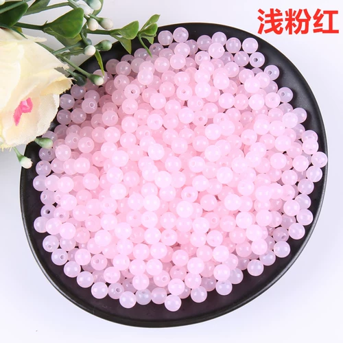 Акриловое украшение-шарик, браслет, сумка, ожерелье, плетеный аксессуар, 6mm