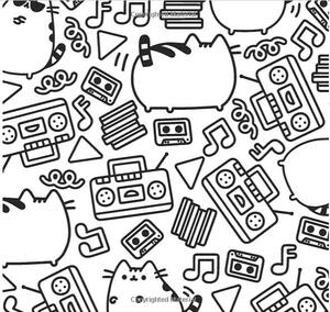 英文原版 胖吉猫填色书 喵呜,来摸 Mini Pusheen Coloring Book