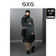 GXG men's plaid simple collar splicing double-sided woolen long coat jacket men's 23rd winter ຜະລິດຕະພັນໃຫມ່