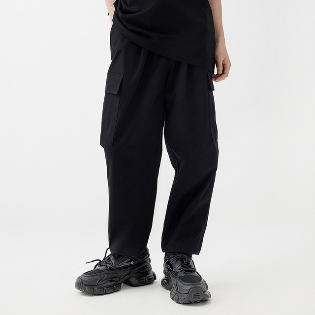 GXG ຜູ້ຊາຍຫຼາຍສີ trousers ແສ່ວ casual tapered loose trousers style clearance