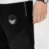 Quần áo nam GXG [Xin Shang] quần mùa thu nam màu đen quần nam quần ống rộng chân quần giản dị # 173202031 - Quần mỏng