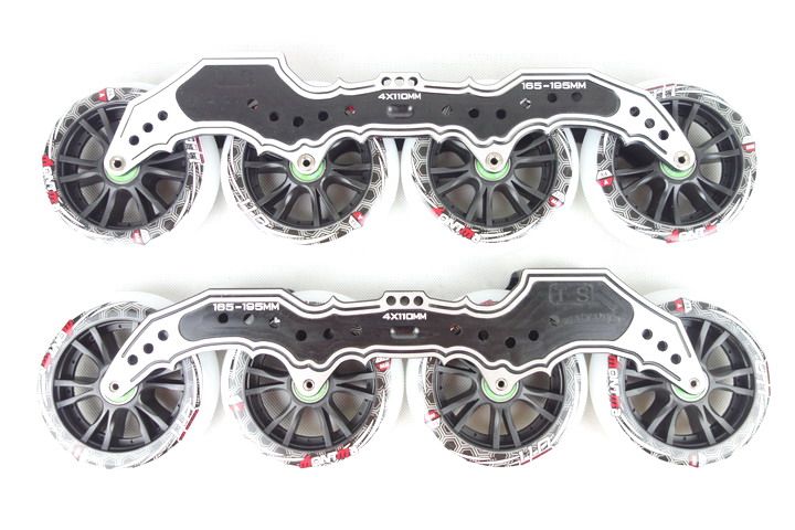 Korea TS Aviation 7075 aluminum-magnesium alloy wheel frame professional speed roller skates 4*110MM speed skates roller skating