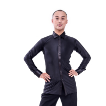 Modern dance Latin dance performance uniforms mens shirts tailor-made
