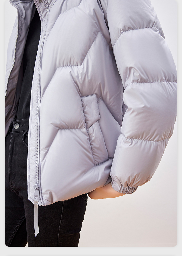 雪中飞 女士 轻暖鹅绒 短款羽绒服 图15