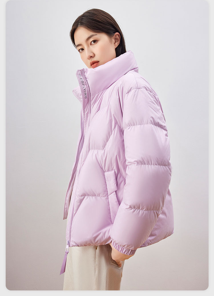 雪中飞 女士 轻暖鹅绒 短款羽绒服 图20
