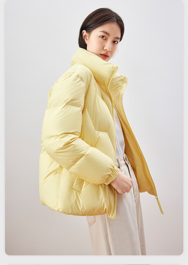 雪中飞 女士 轻暖鹅绒 短款羽绒服 图18