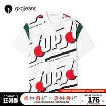 gxgjeans mens summer polo shirt mens street style casual short-sleeved T-shirt mens tide