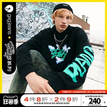gxgjeans mens 2021 spring new sweater men hooded trend brand printing casual loose top