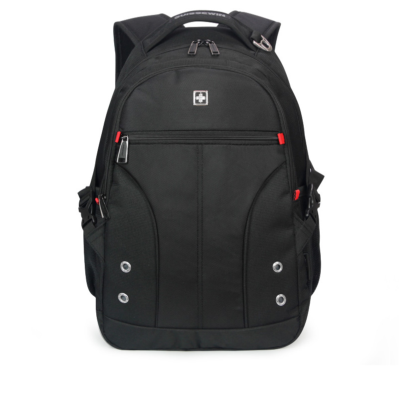 SUISSEWIN Backpack Simple Casual Backpack Lightweight Business Backpack Middle School Student School Bag Trend SN9016