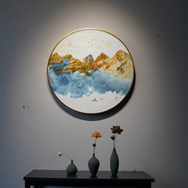 Resplendent large-scale exhibition hall High-end soft decoration designer professional embroidery boutique Su embroidery light luxury metal decorative painting