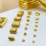 Золотое сырье для косметических средств, монеты, золотой слиток, 1 оттенок