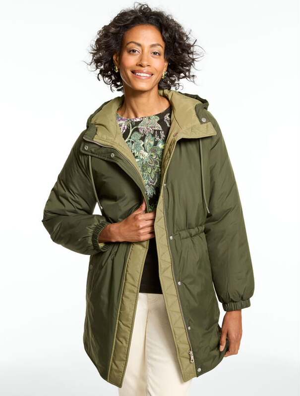 Talbots Cotton Jacket October Primaloft High-Tech P-Cotton 100% Polyester Fiber Lining 100% Polyester
