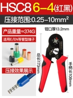 Трубки-тип терминалов 0,25-10 квадратного давления Четырехугольник красный и черный