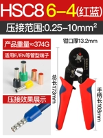 Терминальная терминала типика 0,25-10 квадратного давления Четырехугольник красный синий