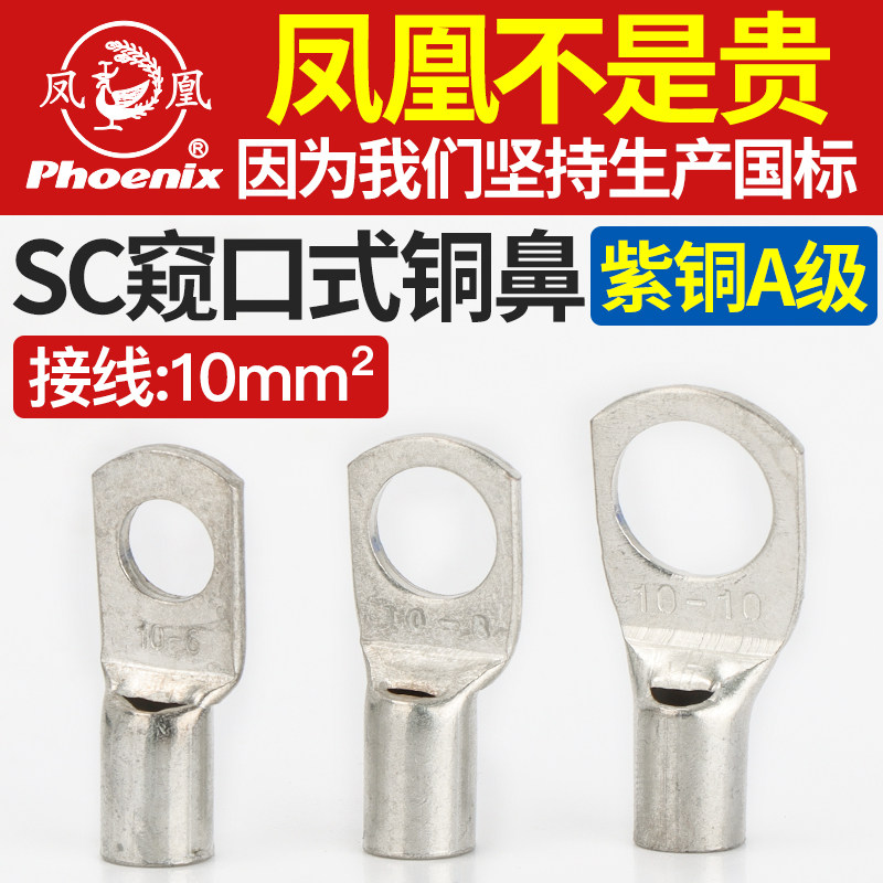 Phoenix SC10-6 8 10 Copper wire copper nose copper nose copper wire thicking A grade