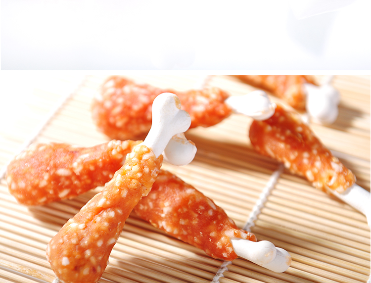 10 nhân dân tệ 3 miếng snack chó chân gà 100G thú cưng ăn vặt chó răng hàm gậy sạch răng chó nhai - Đồ ăn vặt cho chó thức ăn cho thú cưng