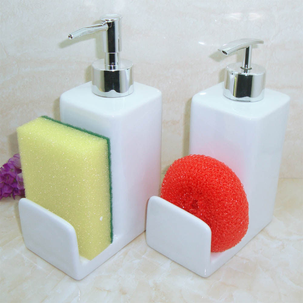 Ceramic hand sanitizer bottle with slot lotion bottle shower gel shampoo press bottle lotion dispenser