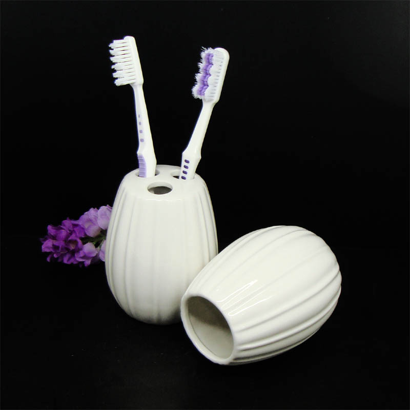 Ceramic mouthwash cup wash cup toothbrush barrel pen barrel brush cup tooth jar wash cup cosmetic storage