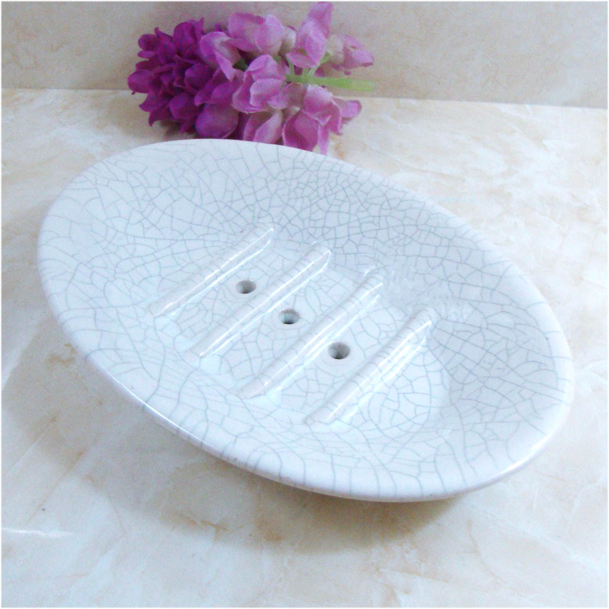 Ceramic Soap Dish Soap Rack Soap Cartridges Drain Cracks Glazed Craft Soap Dish Hotel Clubhouse Soap Dish