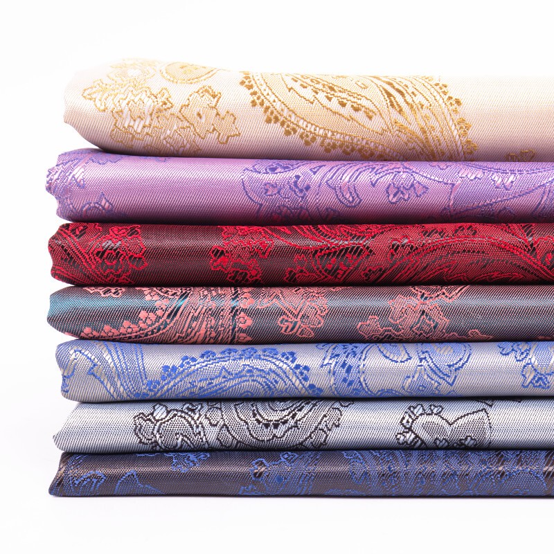 Mid-To-High-End Rayon Paisley Lining Suit Jacket Coat Fur Wool Coat Paisley Jacquard Lining Fabric