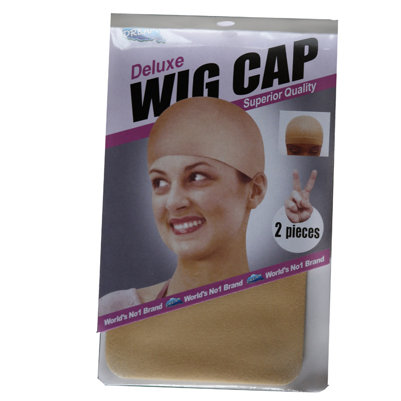 Breathable wig net mesh cap hair cover pressed hair cap tamp hair cap beige hair bun hat one end through hair net